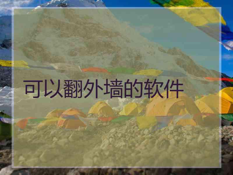 可以翻外墙的软件
