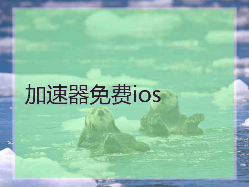 加速器免费ios