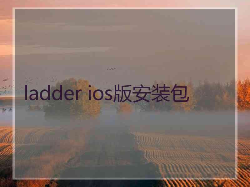 ladder ios版安装包