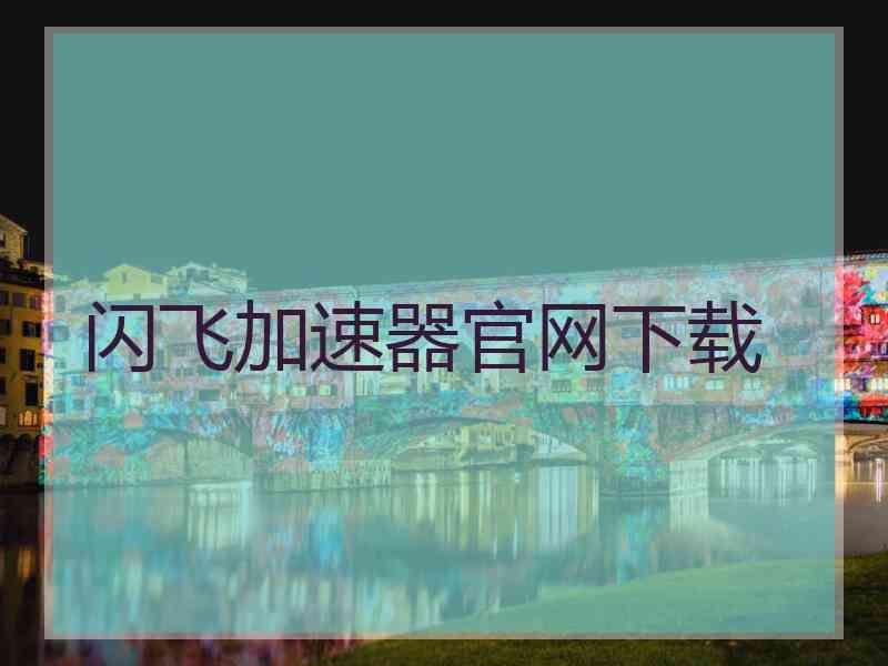 闪飞加速器官网下载