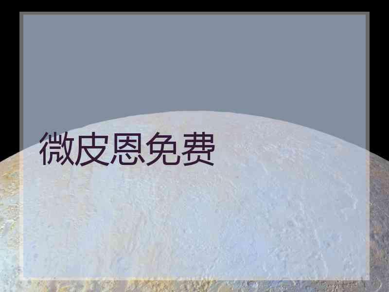 微皮恩免费