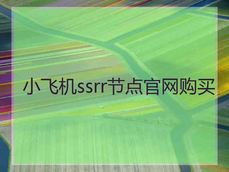小飞机ssrr节点官网购买