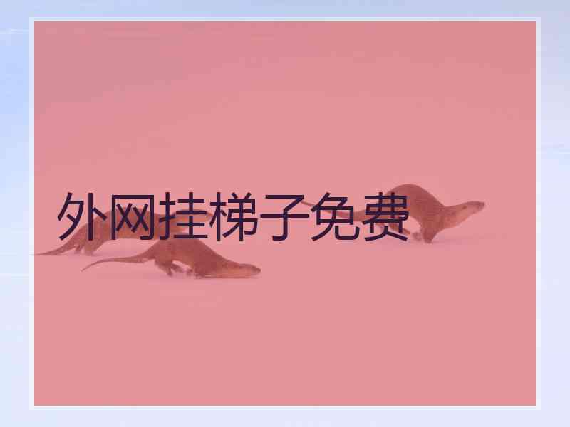 外网挂梯子免费