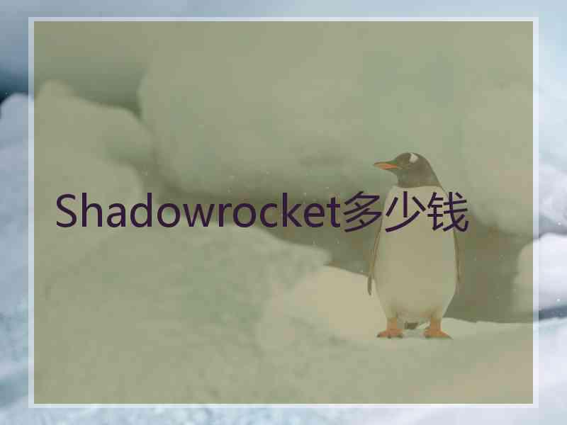 Shadowrocket多少钱