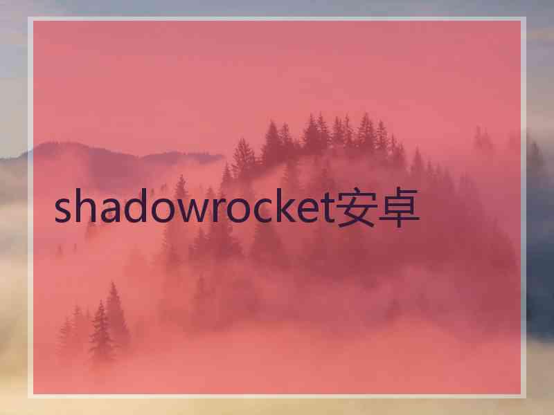 shadowrocket安卓