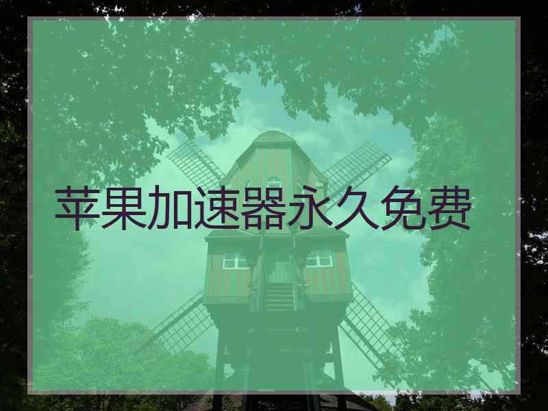 苹果加速器永久免费