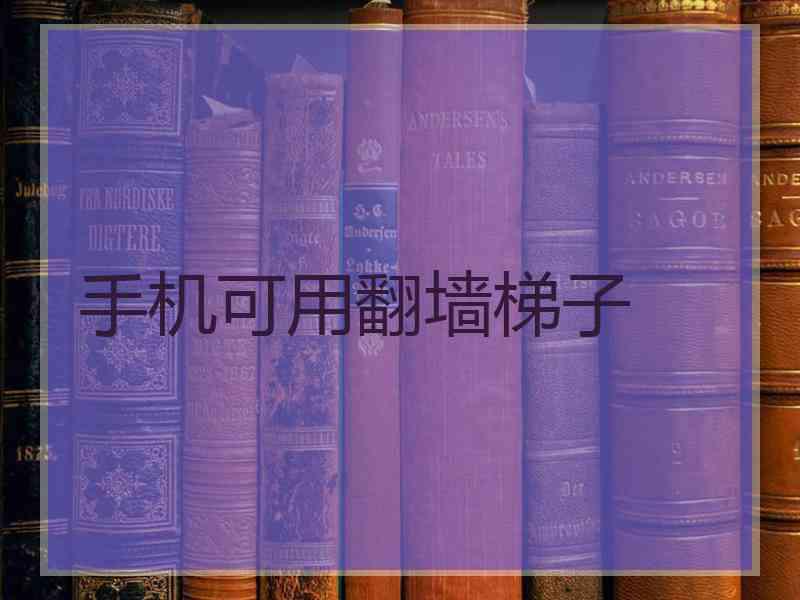 手机可用翻墙梯子