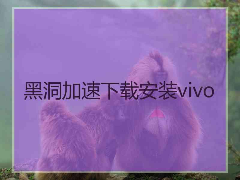黑洞加速下载安装vivo