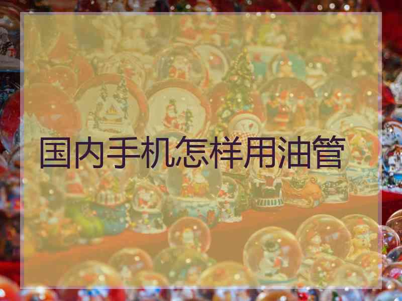国内手机怎样用油管