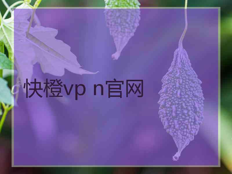 快橙vp n官网