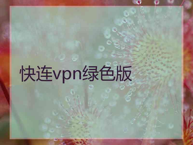 快连vpn绿色版