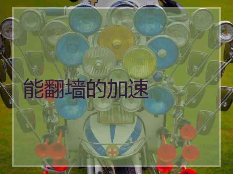 能翻墙的加速
