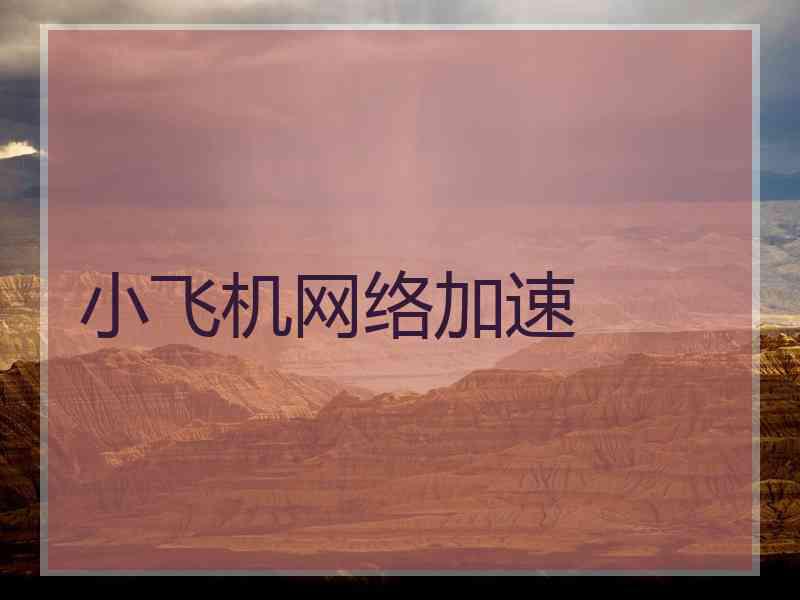 小飞机网络加速