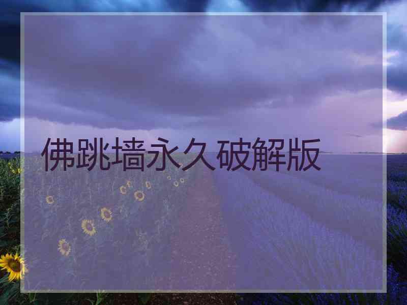 佛跳墙永久破解版
