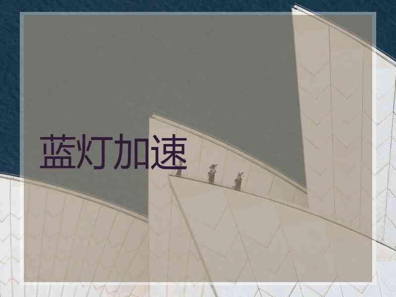 蓝灯加速