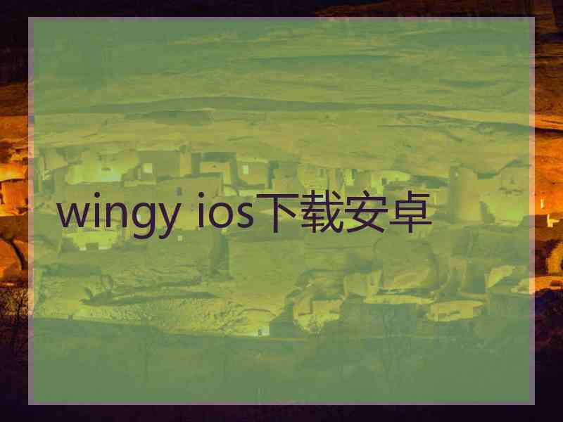 wingy ios下载安卓