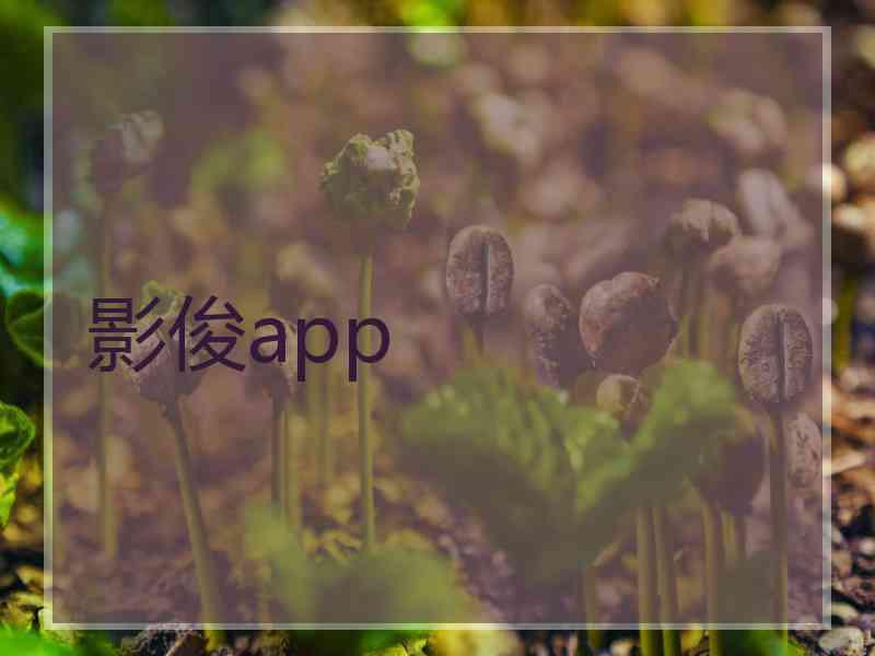影俊app