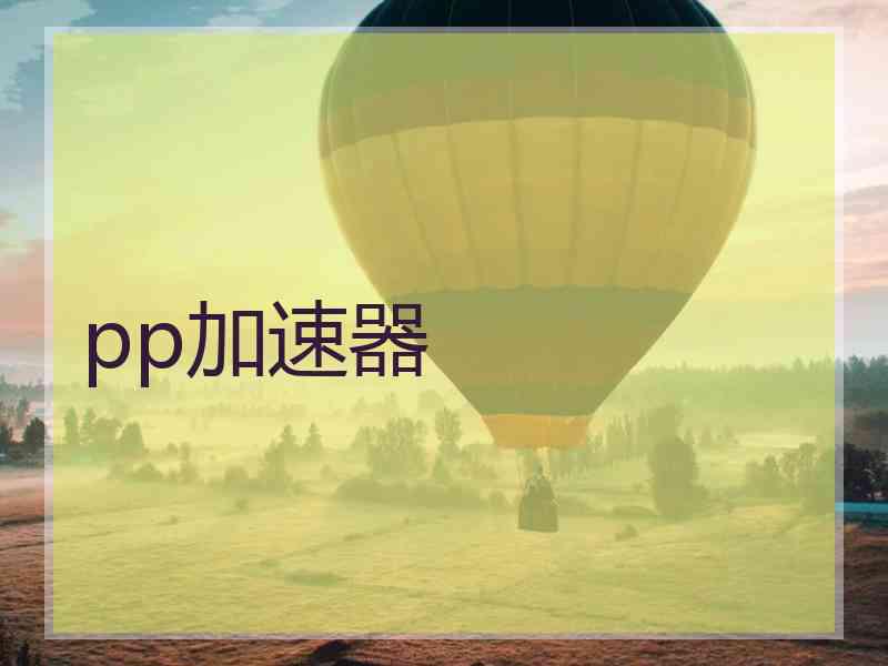 pp加速器